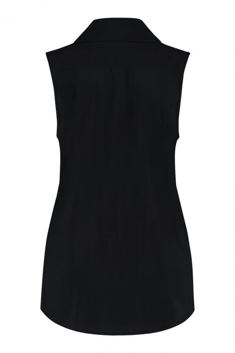 Studio Anneloes Bobby sleeveles blouse zwart