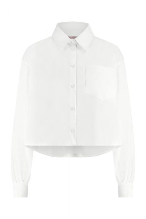 Studio Anneloes Dion cropped poplin blouse