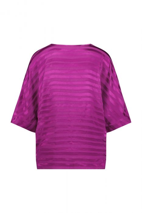 Studio Anneloes Birgitta Satin Stripe Top