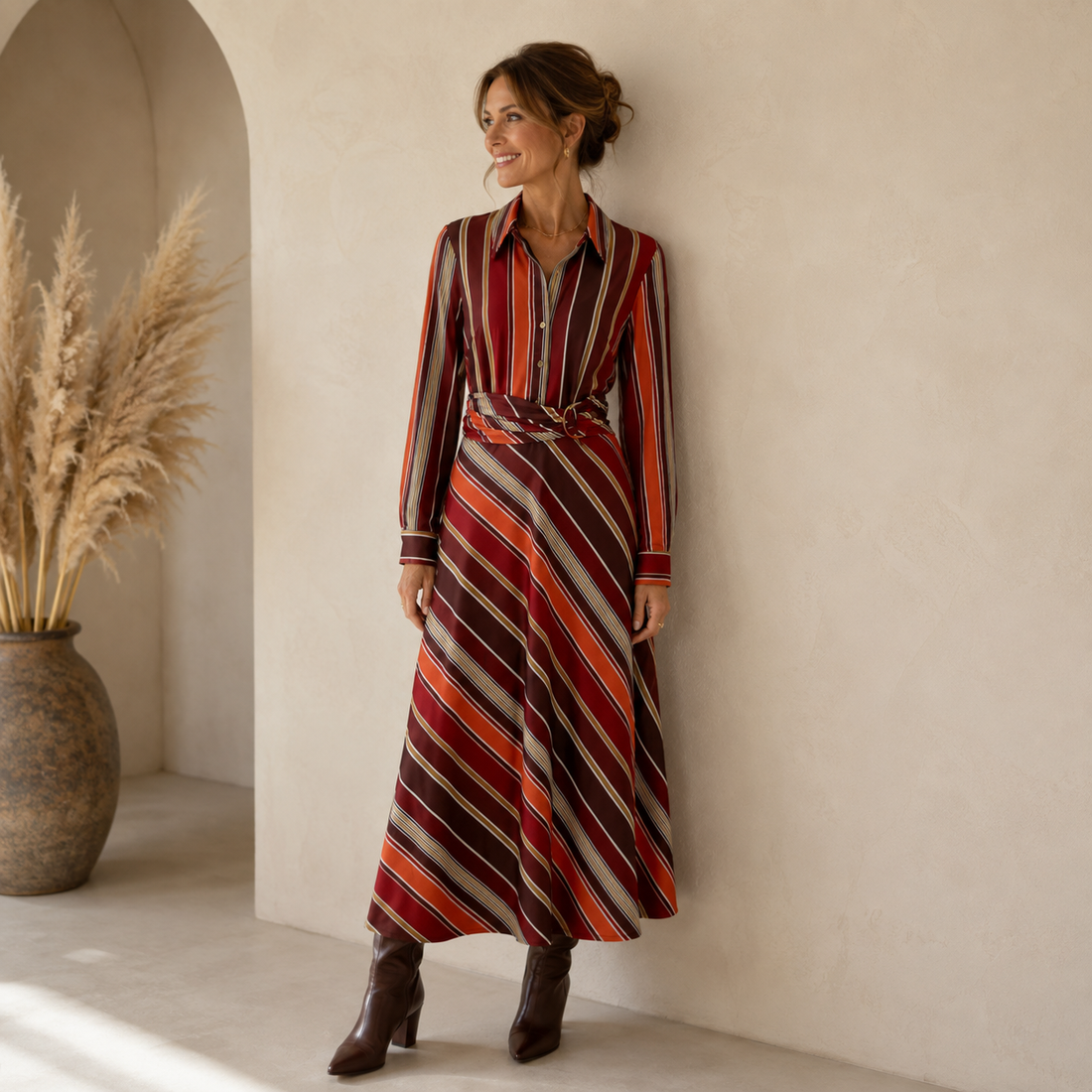 Maxi jurk Stripes