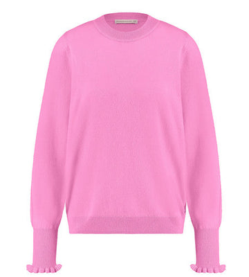 Studio Anneloes Cady ruffle cashmere pullover